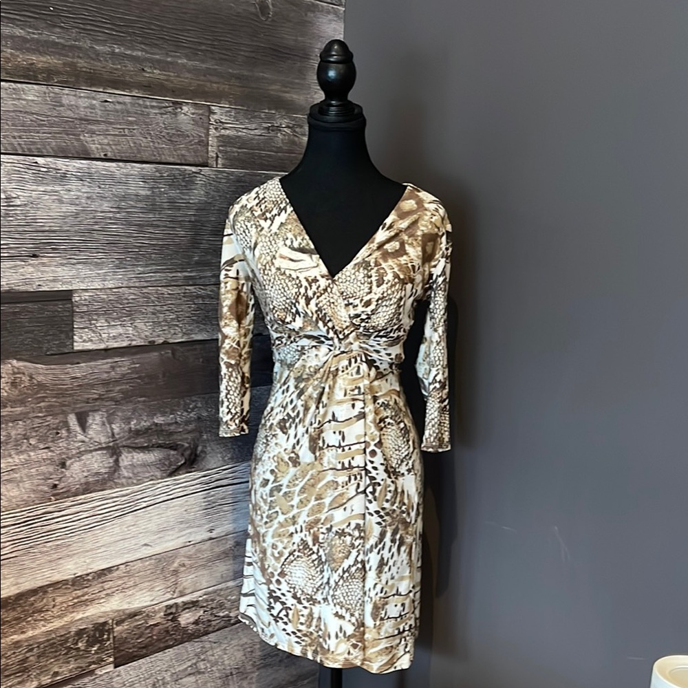 Elegant Snake Print Dress